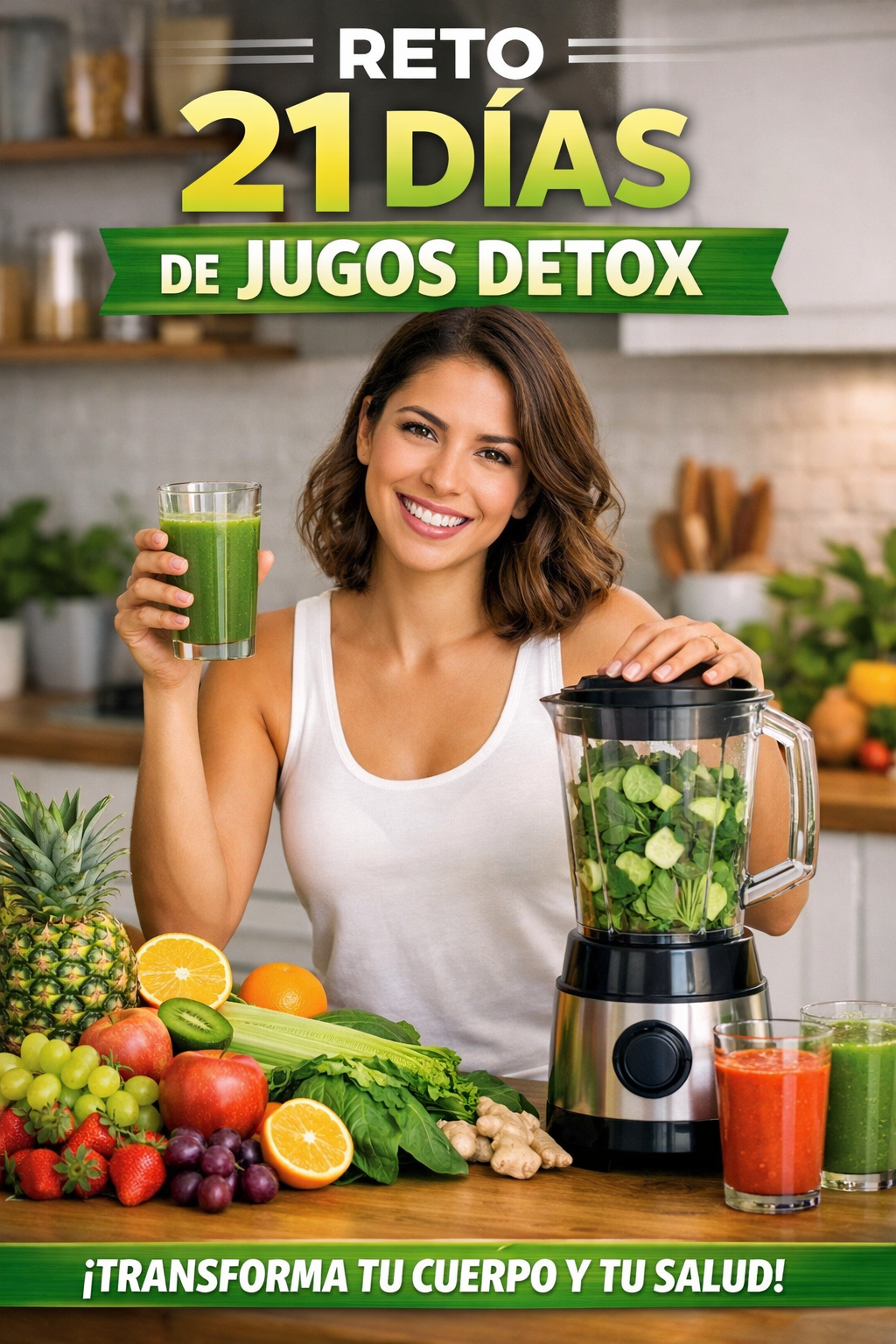 GUIA 21 DIAS CON JUGOS DETOX + 3 BONUS: GANA DESDE $750.000 AL MES
